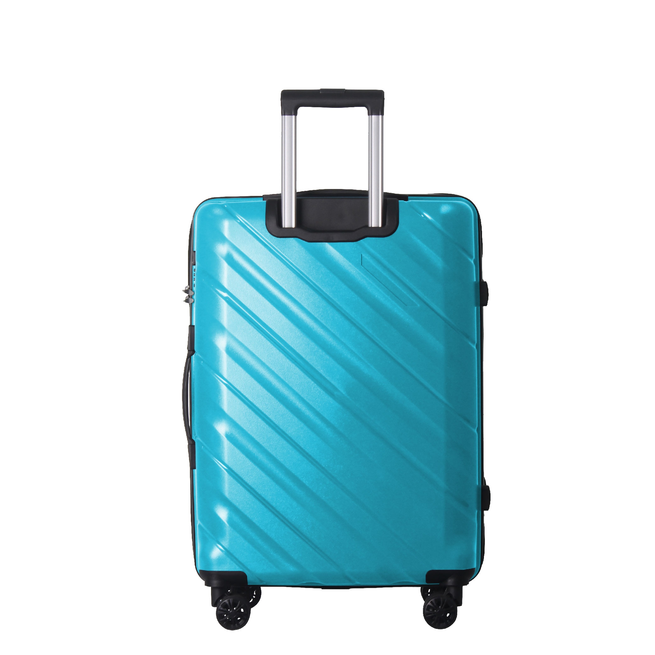 3-Piece Luggage Sets (20", 24", 28"), Suitcase With Wheels, Hardside Suitcase With Four Spinner Wheels And Scratch-Resistant Surface, Peacock Blue
_voghion.com